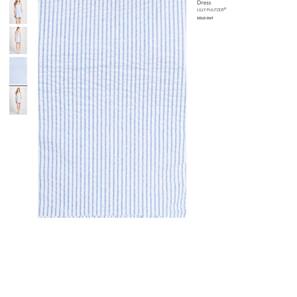 $Lilly Pulitzer Christine seersucker striped dress. Size 2, Excellent condition! - Picture 3 of 8